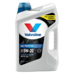 Valvoline Daily Protection 5W-20 Synthetic Blend Motor Oil, Easy Pour 5 Quart