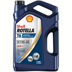 Shell Rotella T6 Full Synthetic 5W-40 Diesel Engine Oil, 1 Gallon, 3 Pack