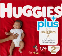 Huggies Little Snugglers Wetness Indicator Soft Diapers - Size 2, 174 Count