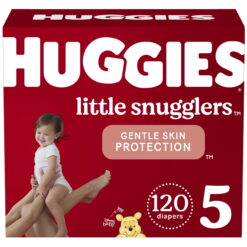 Huggies Little Snugglers, 120 Count, Size 5 (27+ lbs)