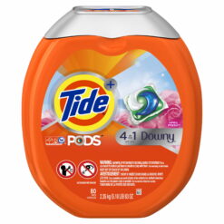 Tide PODS Plus Downy HE Turbo Laundry Detergent Pacs, April Fresh, 80 ct.