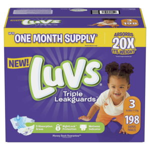 Luvs Ultra Leakguards Diapers, 3 -198 ct. (16-28 lb.)