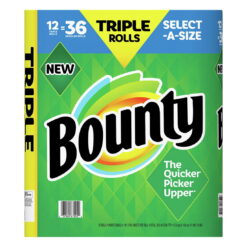 Bounty Select-A-Size Triple Rolls Paper Towels, White, 12 ct.