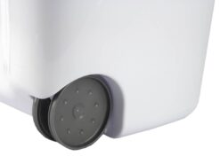 Sterilite Laundry Hamper with Lift-Top and Wheels, White (3 Pack)