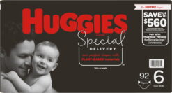 Huggies Special Delivery Hypoallergenic Baby Diapers size 6 -92 ct. (35+ lb.)