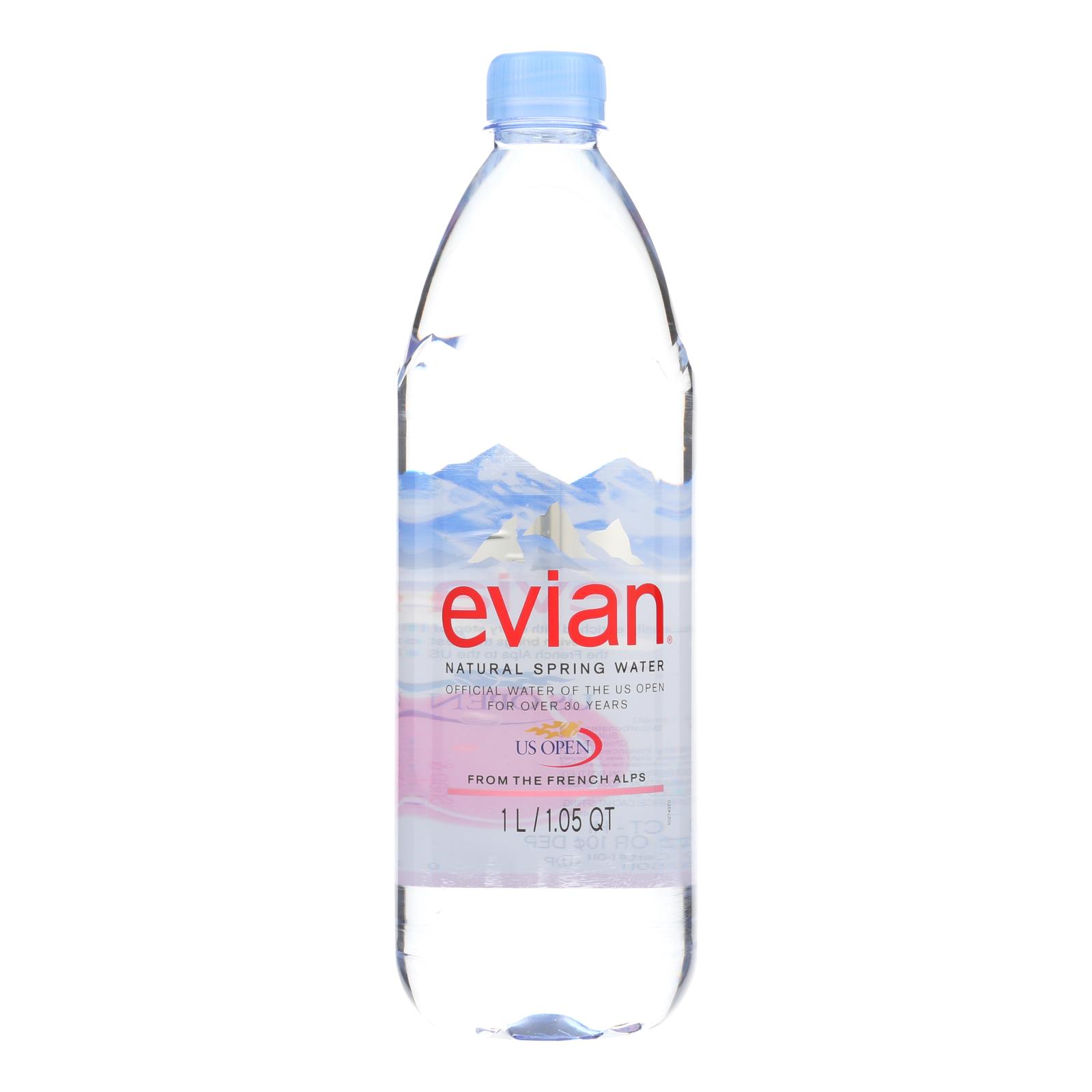 evian Natural Spring Water 330 mL/11.2 Fl Oz (Pack of 24) Mini-Bottles,  Naturally Filtered Spring Water Small Water Bottles