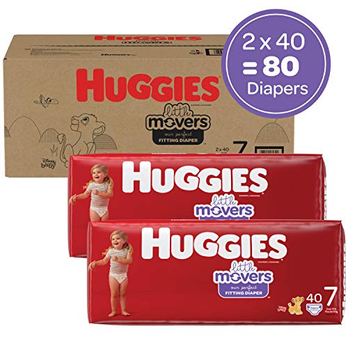 Huggies Little Movers Diapers, Size 7