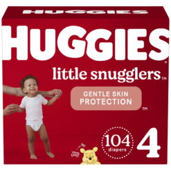 Huggies Little Snugglers, 104 Count, Size 4 (22-37 lbs)