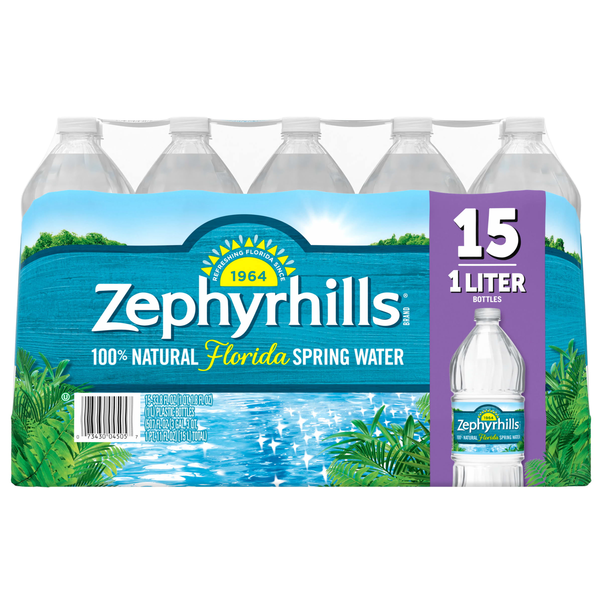 Zephyrhills Brand 100% Natural Spring Water, 8-ounce mini plastic
