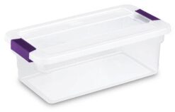 Sterilite 6 Quart Plastic ClearView Latch Storage Container Tote, 12 Pack