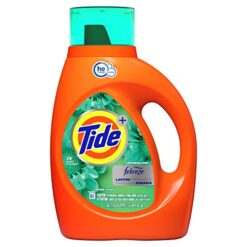 Tide plus Febreze Freshness Botanical Rain HE Turbo Clean Liquid Laundry Detergent, 46 oz, 29 loads (Packaging May Vary)