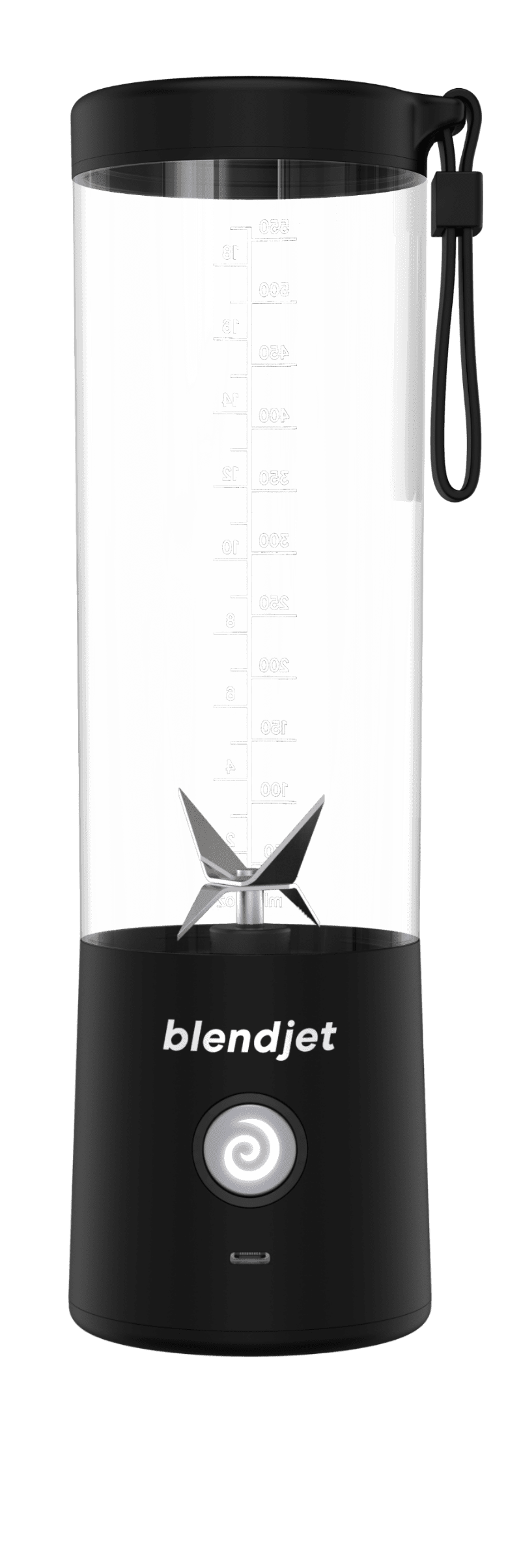 Portable Hand Held Blender for Shakes and Smoothies, Personal Blender for Protein with USB Rechargeable, 6-Point Stainless Steel Blades, 13oz Travel