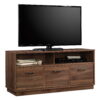Mainstays 3 Door TV Stand Console, for TVs up to 50", Canyon Walnut Finish