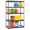 Muscle Rack 48”W x 24”D x 72”H 5-Tier Steel Shelving, Black, 5,000 lbs. Capacity