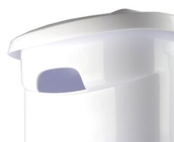 Sterilite Laundry Hamper with Lift-Top and Wheels, White (3 Pack)