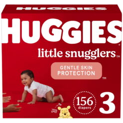 Huggies Little Snugglers, 156 Count, Size 3 (16-28 lbs)
