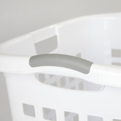 Sterilite Ultra™ Easy Carry Plastic Laundry Hamper, White, Set of 4