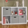 ClosetMaid 6 Cube Storage Shelf Organizer Bookshelf with Back Panel, Easy Assembly, Wood, White Finish