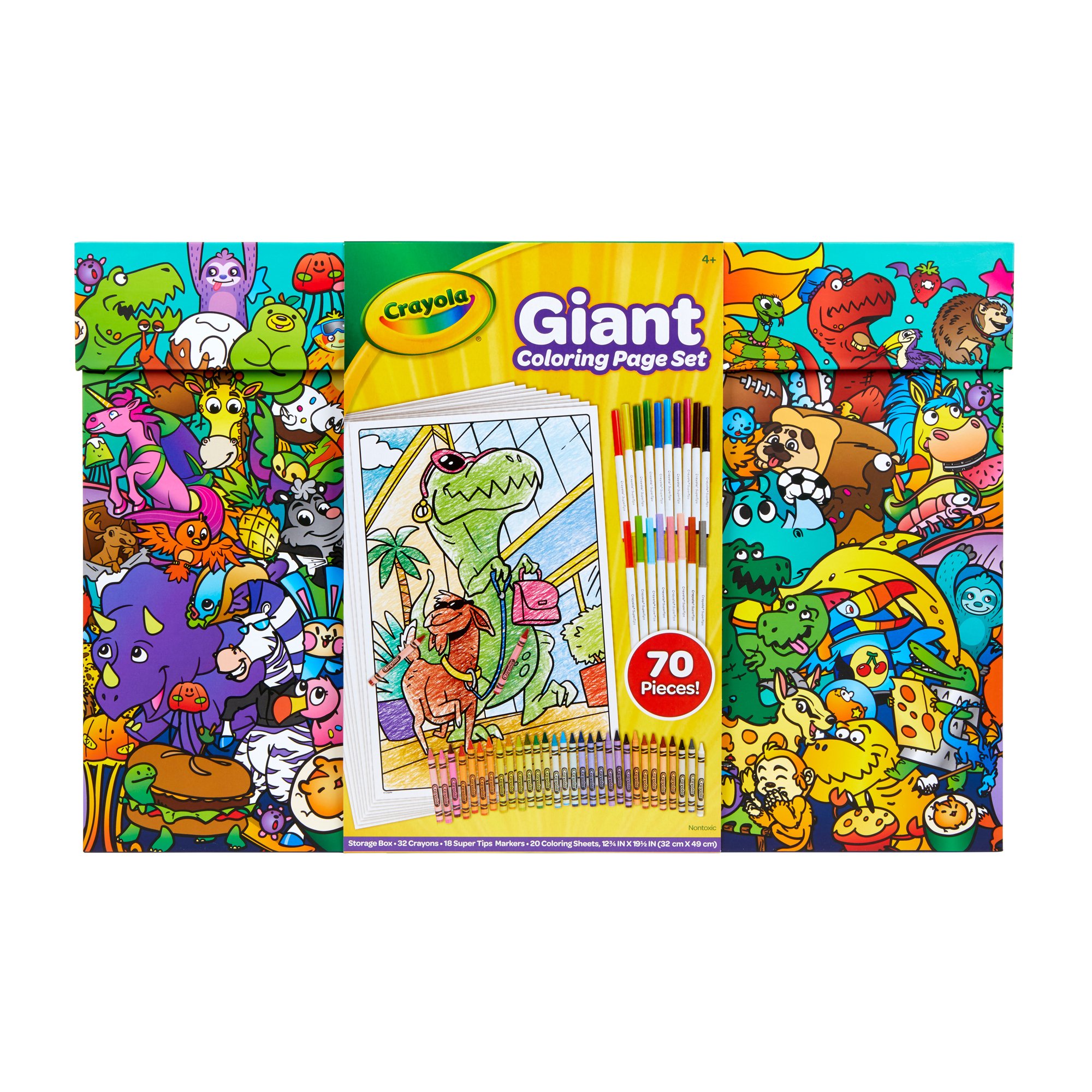 Crayola Giant Coloring Books Tiered Display – Fixtures Close Up