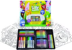 Crayola Silly Scents Mini Inspiration Art Case Coloring Set, Gift for Kids Ages 3, 4, 5, 6