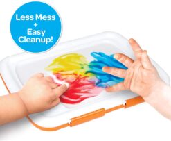 Crayola Washable Finger Paint Station, Less Mess Finger Paints for Toddlers, Kids Gift