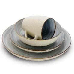 Dovecove Bramblett Stoneware Dinnerware Set - Service for 4