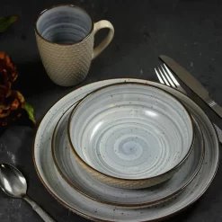 Dovecove Bramblett Stoneware Dinnerware Set - Service for 4