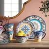 Euro Ceramica Zanzibar Stoneware Dinnerware Set - Service for 4