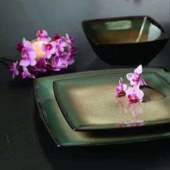 Gibson Tequesta Stoneware Dinnerware Set - Service for 4