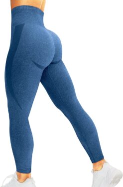 HIGORUN Women Seamless Leggings Smile Contour High Waist Workout Gym Yoga Pants