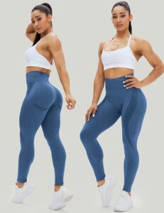 HIGORUN Women Seamless Leggings Smile Contour High Waist Workout Gym Yoga  Pants