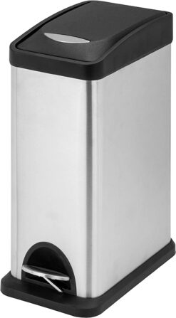 Honey Can Do Stainless Steel 8L Rectangular Step Can