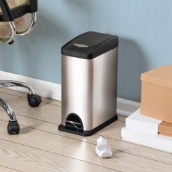 Honey Can Do Stainless Steel 8L Rectangular Step Can