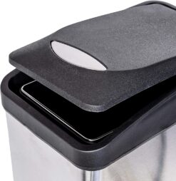 Honey Can Do Stainless Steel 8L Rectangular Step Can