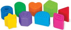 Melissa & Doug K's Kids Take-Along Shape Sorter Baby Toy With 2-Sided Activity Bag and 9 Textured Shape Blocks - Sensory / Travel /Toys For Toddlers And Infants