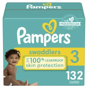 Pampers Swaddlers Active Baby Diaper, Size 3, 132 Count