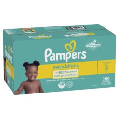 Pampers Swaddlers Diaper, Soft and Absorbent, Size 5, 100 Count