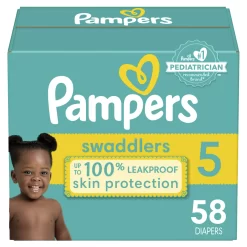 Pampers Swaddlers Diapers Size 5 58 Count