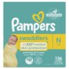 Pampers Swaddlers Newborn Diapers Size 0 136 Count