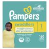Pampers Swaddlers Newborn Diapers Size 1 160 Count