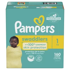 Pampers Swaddlers Newborn Diapers Size 1 160 Count