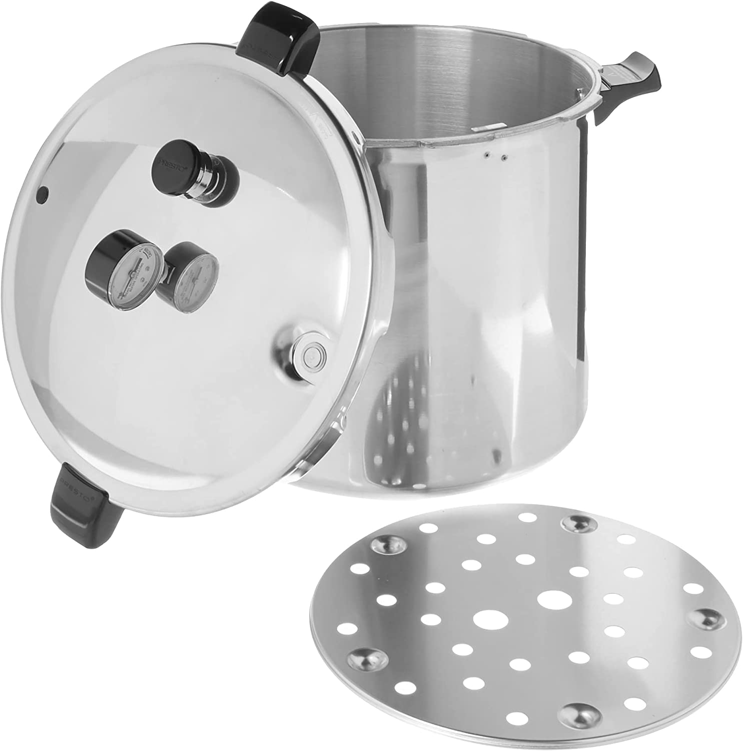 Presto Pro Stainless Steel Pressure Cooker, Silver, 8 qt