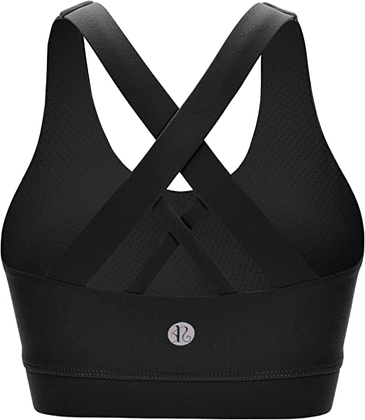 Buy RUNNING GIRL Sports Bra for Women, Criss-Cross Back Padded Strappy  Sports Bras Medium Support Yoga Bra with Removable  Cups(WX2353.White.CN:L,US:M) at