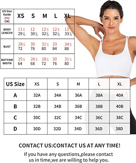 RUNNING GIRL Strappy Sports Bra for Women, Sexy Crisscross Back Medium  Support Yoga Bra with Removable Cups, White