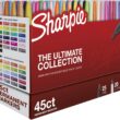 Sharpie Permanent Markers, Fine and Ultra-Fine Tips, 45 Count, Ultimate Color Collection