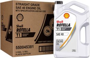 Shell ROTELLA 550054466-3PK T1 SAE 40 Heavy Duty Diesel Engine Oil