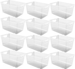 Simply Tidy 12 Pack 5.8qt. Clear V-Basket
