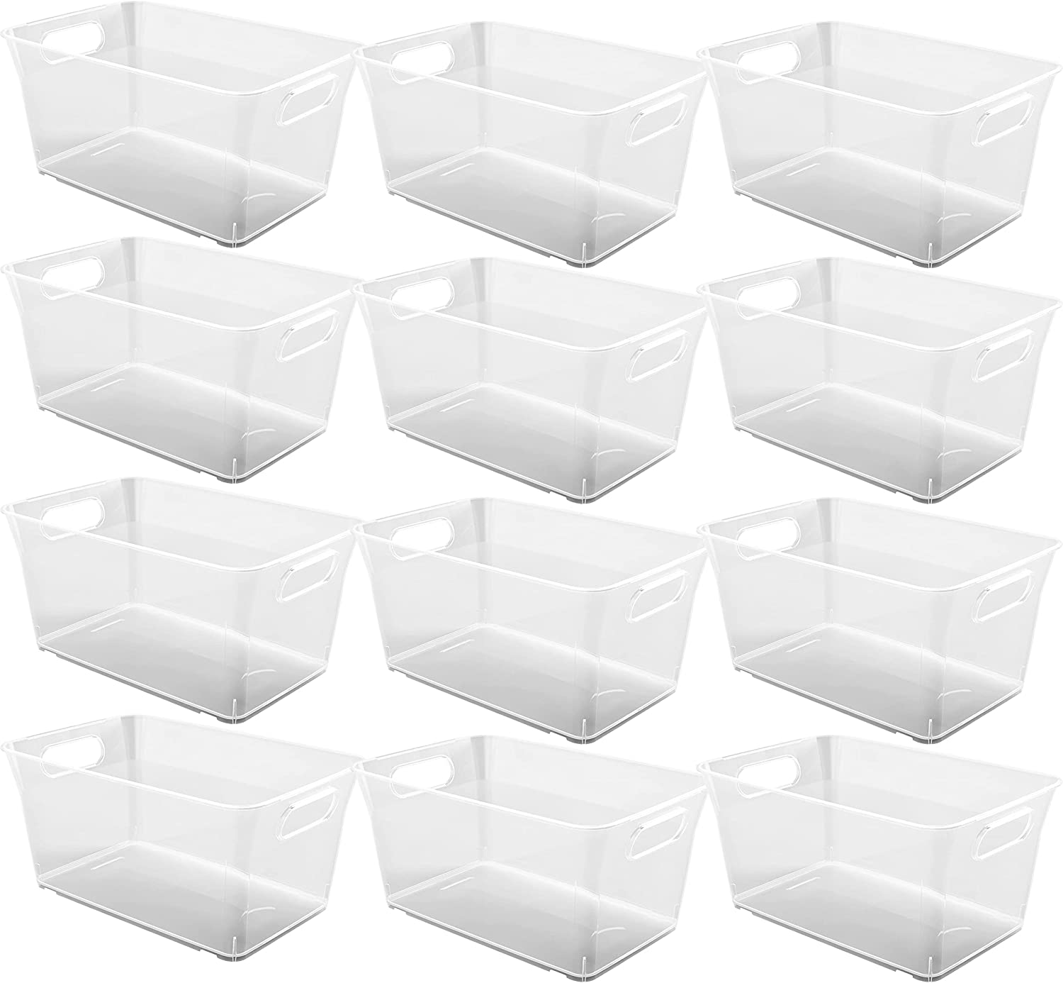 Simply Tidy 12 Pack: 5.8qt. Clear V-Basket
