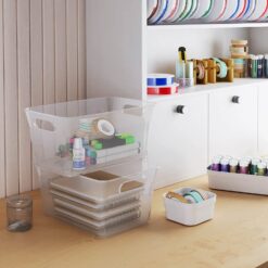 Simply Tidy 12 Pack 5.8qt. Clear V-Basket