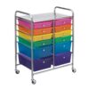 Simply Tidy Multicolor 12 Drawer Rolling Cart